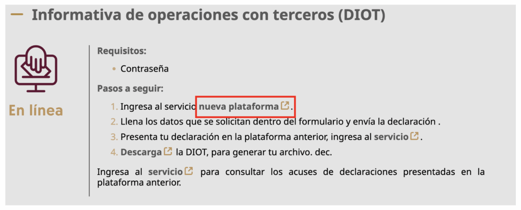 se abre nueva información da clic en nueva plataforma
