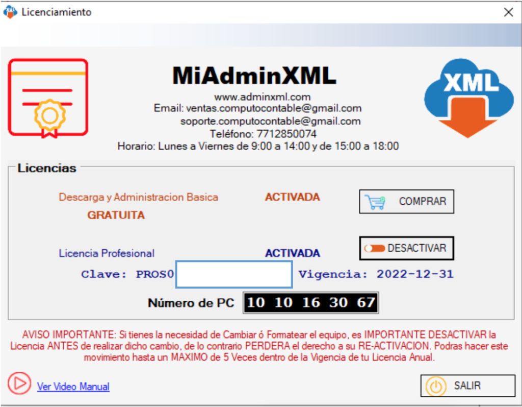 Licencia Activada