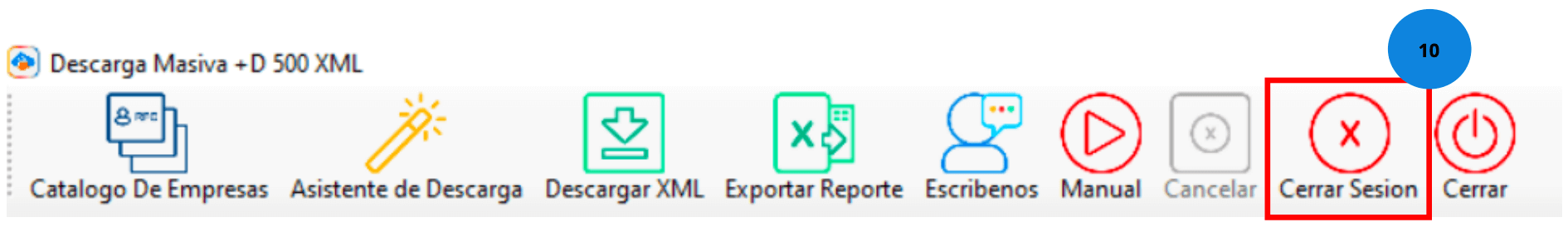 Cerrar modulo