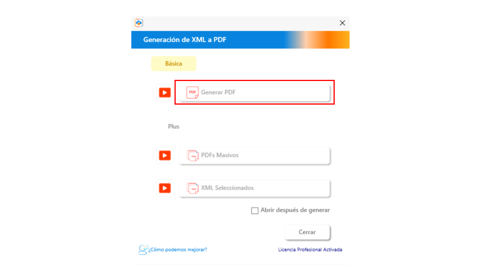 generar PDF