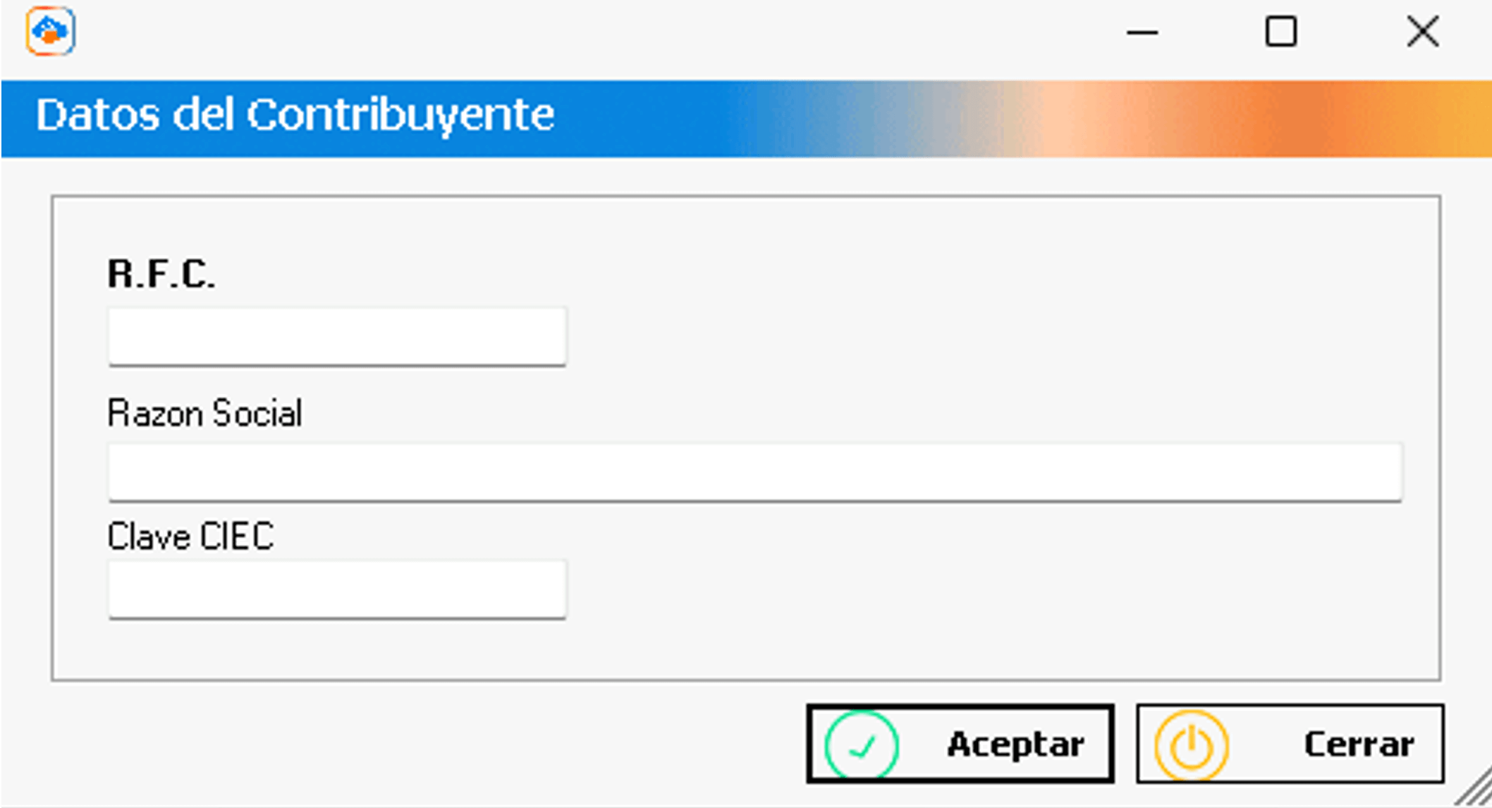 Llena los campos