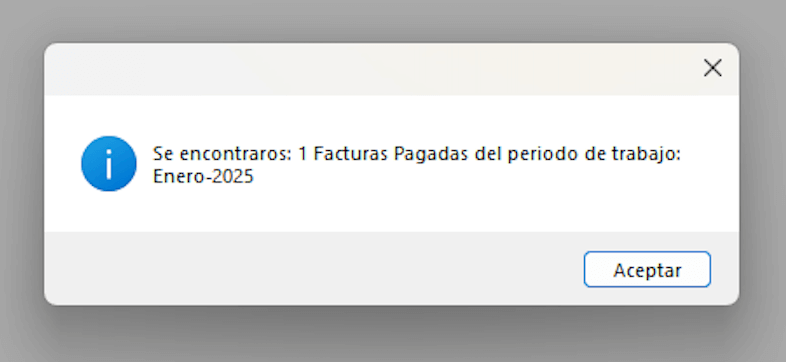 facturas encontradas